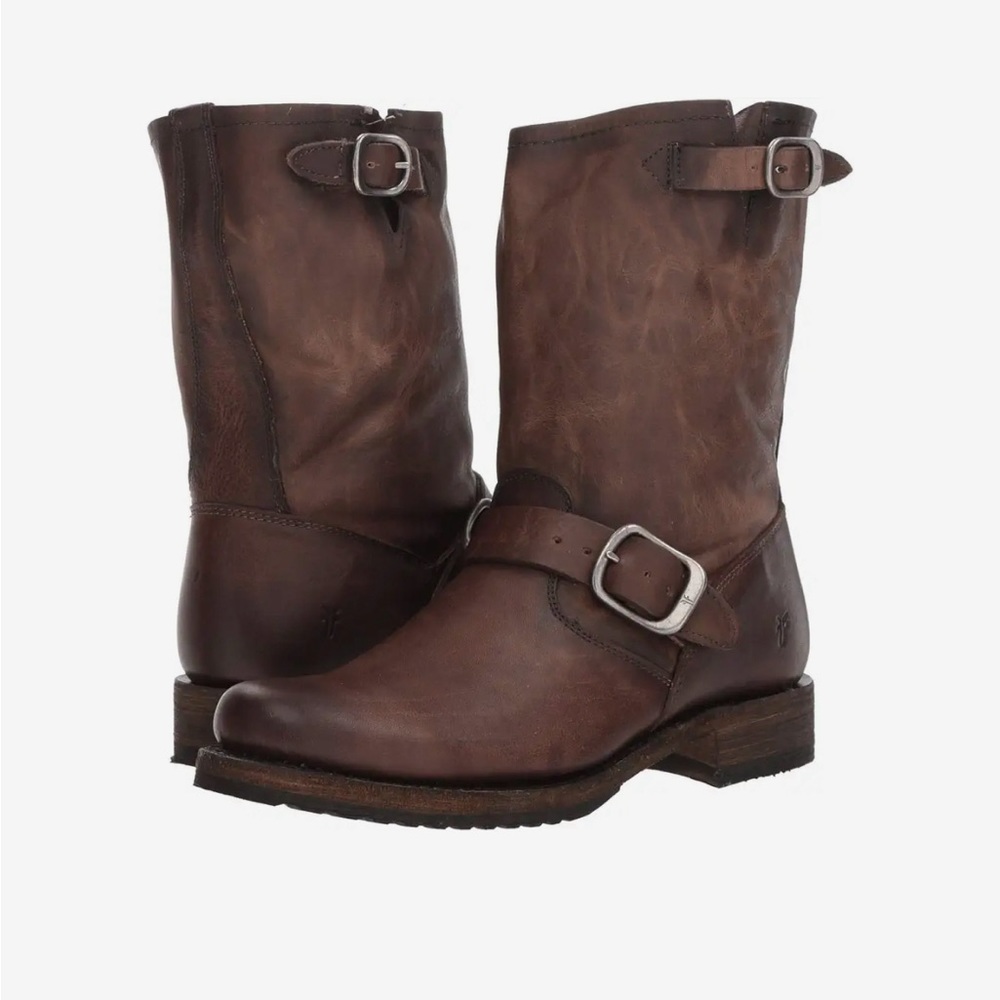 Frye Veronica Short Brown Leather Boot - Women’s size 8.5